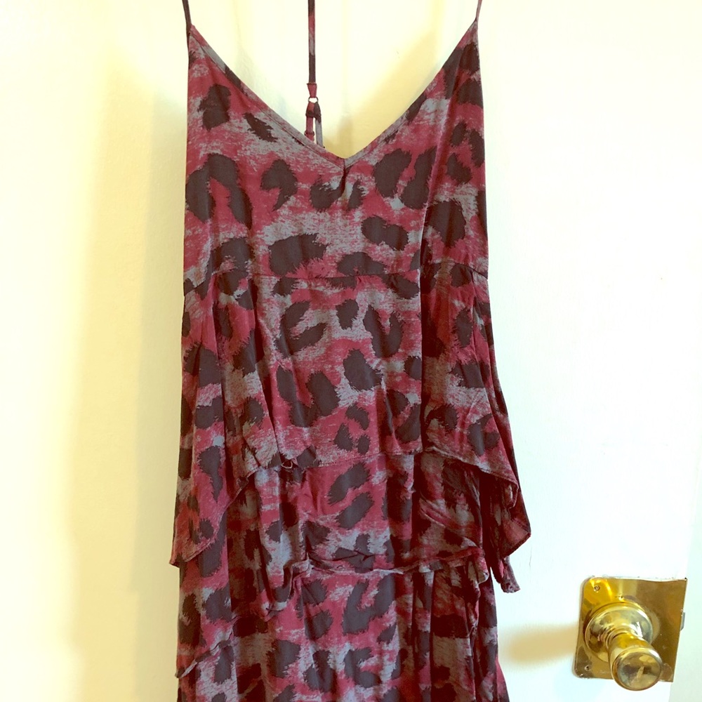 Layered Leopard  Volcom Mini Skater Dress M
